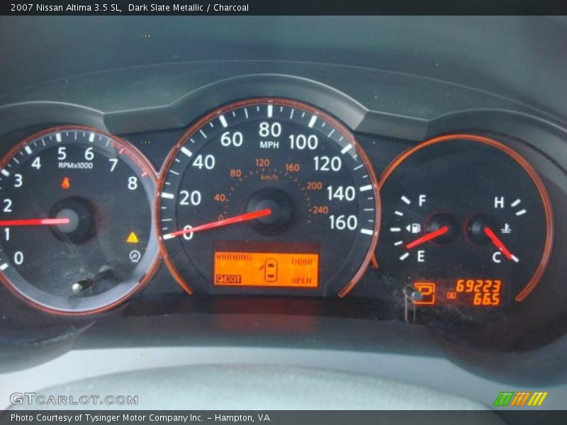  2007 Altima 3.5 SL 3.5 SL Gauges
