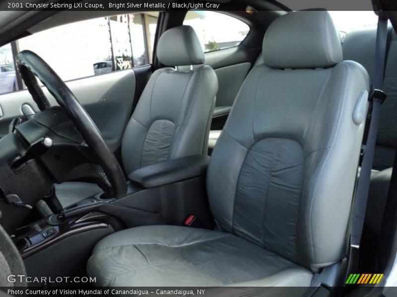 Bright Silver Metallic / Black/Light Gray 2001 Chrysler Sebring LXi Coupe