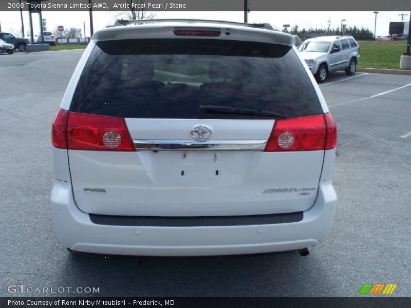 Arctic Frost Pearl / Stone 2008 Toyota Sienna Limited AWD