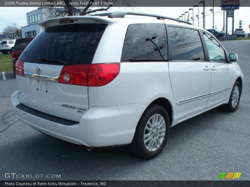 Arctic Frost Pearl / Stone 2008 Toyota Sienna Limited AWD