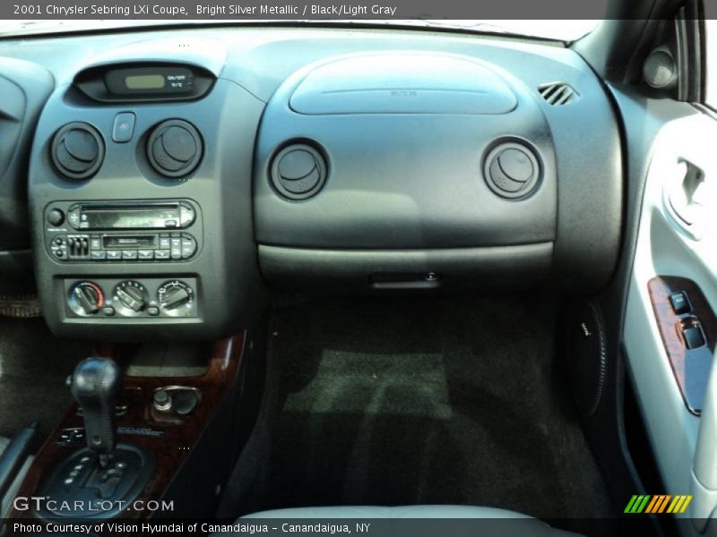 Bright Silver Metallic / Black/Light Gray 2001 Chrysler Sebring LXi Coupe