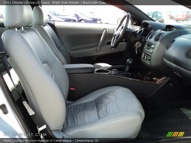 Bright Silver Metallic / Black/Light Gray 2001 Chrysler Sebring LXi Coupe