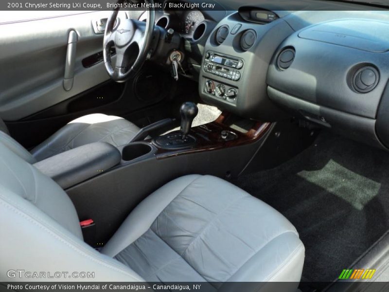 Bright Silver Metallic / Black/Light Gray 2001 Chrysler Sebring LXi Coupe