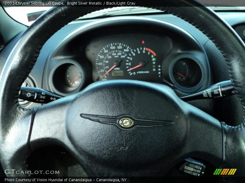 Bright Silver Metallic / Black/Light Gray 2001 Chrysler Sebring LXi Coupe