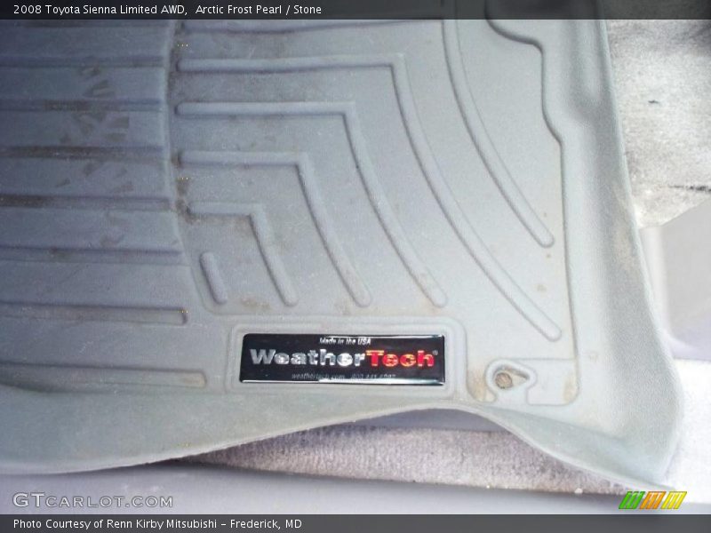 Arctic Frost Pearl / Stone 2008 Toyota Sienna Limited AWD