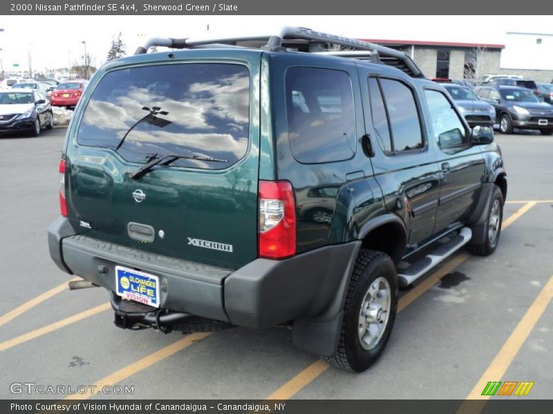 Sherwood Green / Slate 2000 Nissan Pathfinder SE 4x4