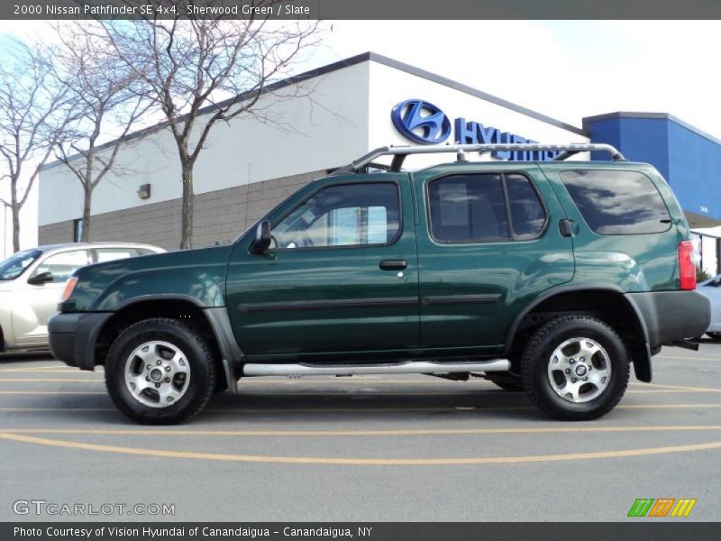 Sherwood Green / Slate 2000 Nissan Pathfinder SE 4x4