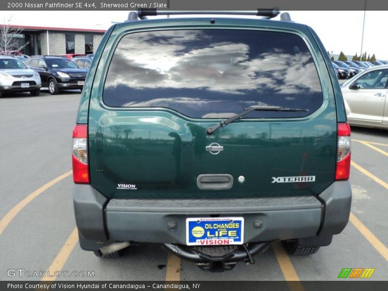 Sherwood Green / Slate 2000 Nissan Pathfinder SE 4x4