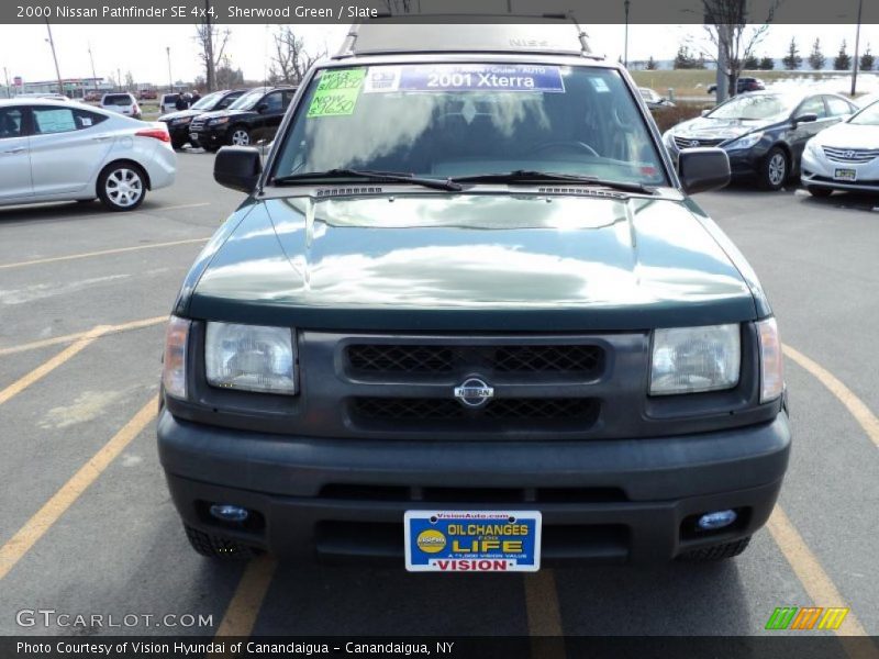 Sherwood Green / Slate 2000 Nissan Pathfinder SE 4x4