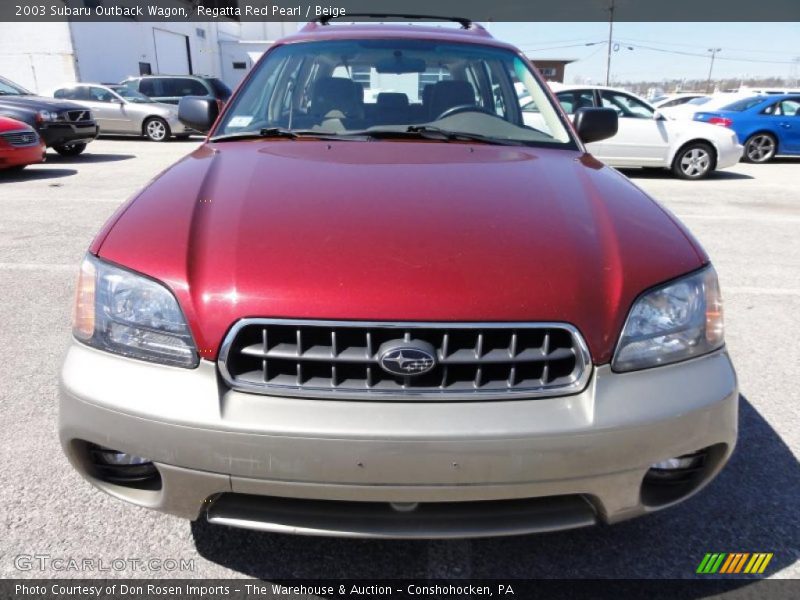 Regatta Red Pearl / Beige 2003 Subaru Outback Wagon