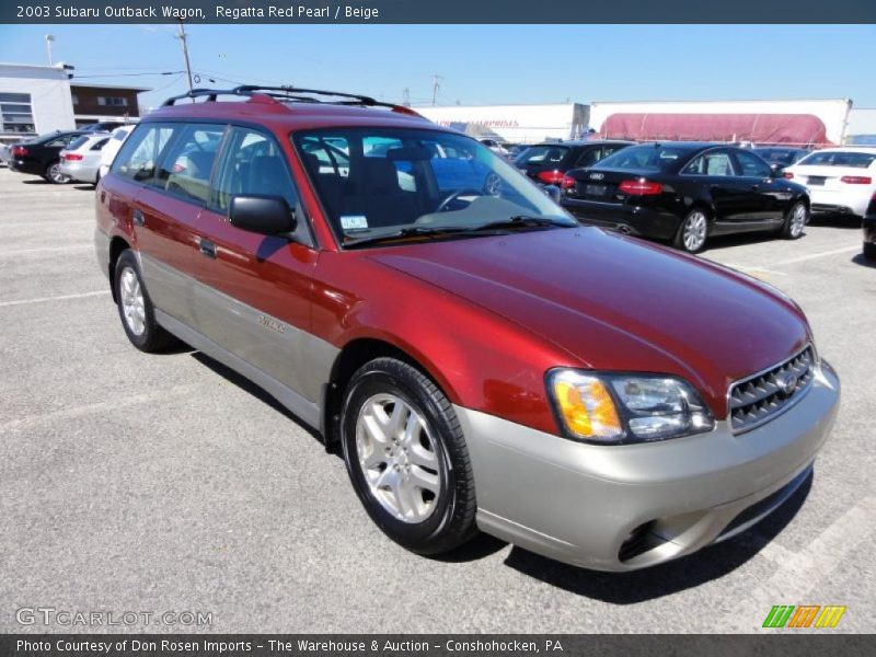 Regatta Red Pearl / Beige 2003 Subaru Outback Wagon