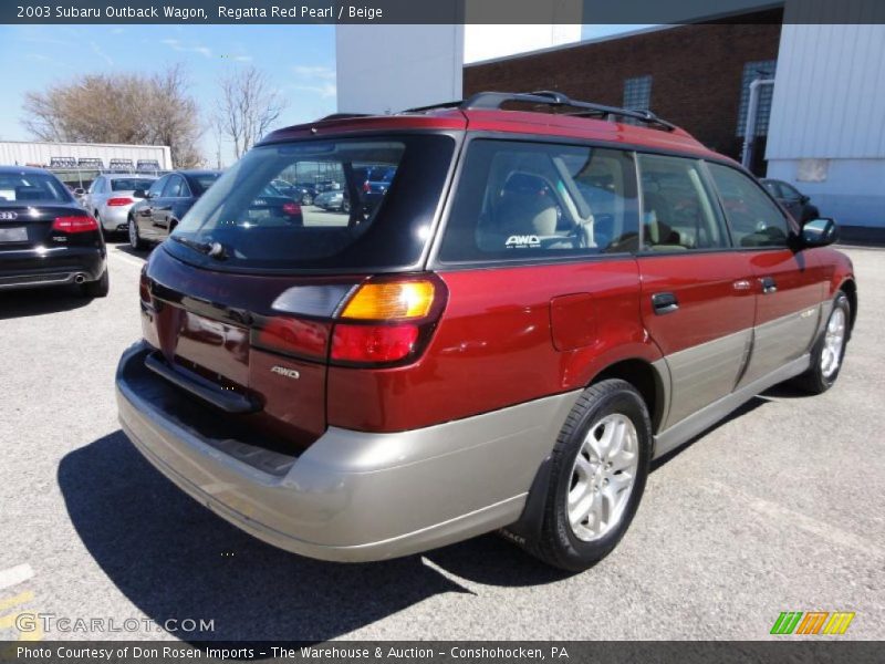 Regatta Red Pearl / Beige 2003 Subaru Outback Wagon