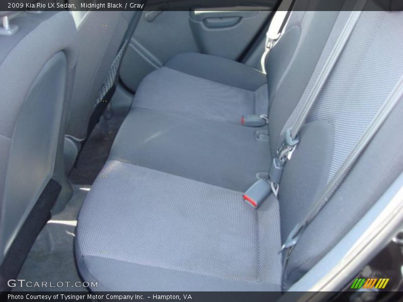 Midnight Black / Gray 2009 Kia Rio LX Sedan