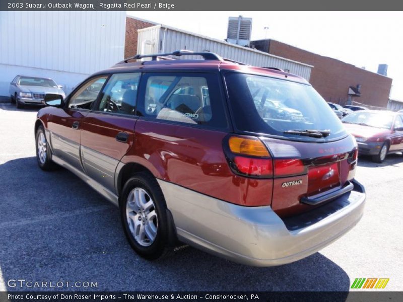 Regatta Red Pearl / Beige 2003 Subaru Outback Wagon