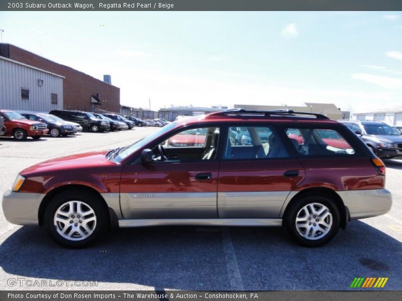Regatta Red Pearl / Beige 2003 Subaru Outback Wagon