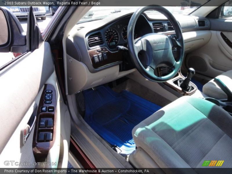 Regatta Red Pearl / Beige 2003 Subaru Outback Wagon