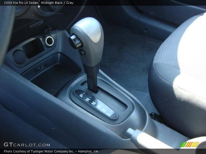Midnight Black / Gray 2009 Kia Rio LX Sedan