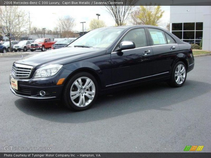 Capri Blue Metallic / Savanna/Cashmere 2008 Mercedes-Benz C 300 Luxury