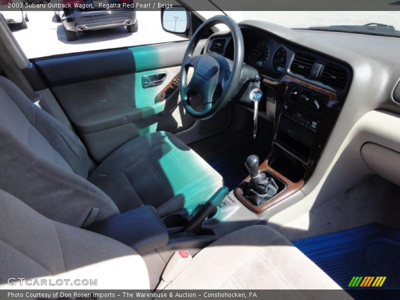 Regatta Red Pearl / Beige 2003 Subaru Outback Wagon