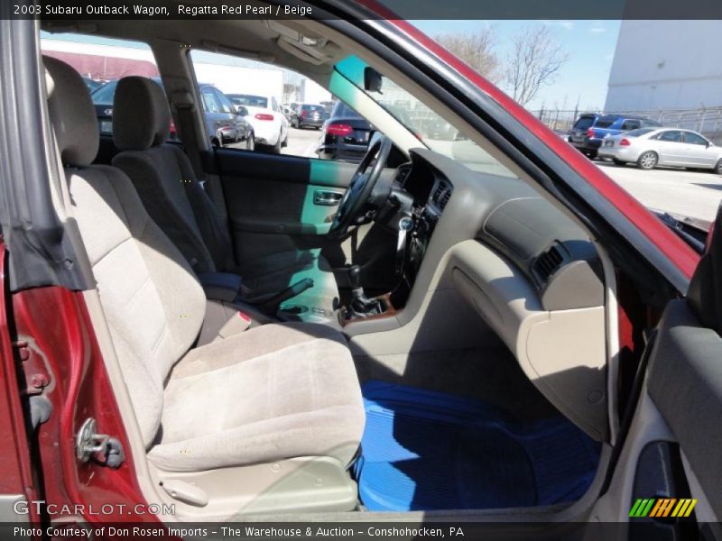 Regatta Red Pearl / Beige 2003 Subaru Outback Wagon
