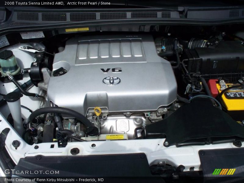 Arctic Frost Pearl / Stone 2008 Toyota Sienna Limited AWD