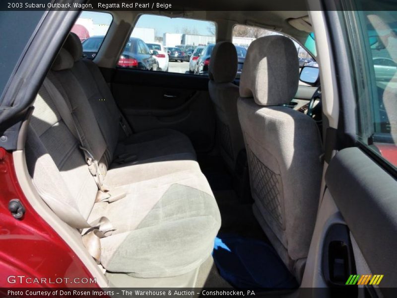 Regatta Red Pearl / Beige 2003 Subaru Outback Wagon