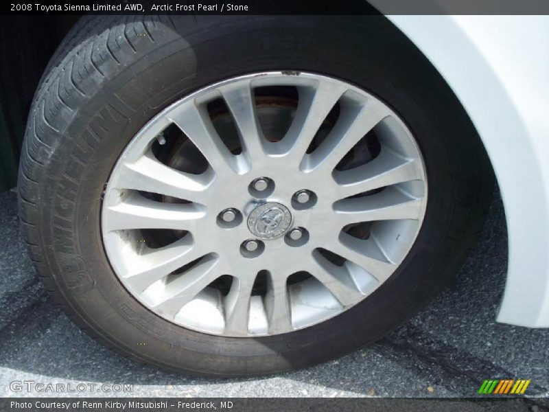 Arctic Frost Pearl / Stone 2008 Toyota Sienna Limited AWD