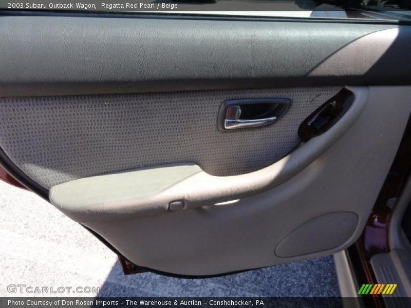 Regatta Red Pearl / Beige 2003 Subaru Outback Wagon