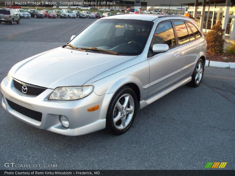Sunlight Silver Metallic / Off Black 2002 Mazda Protege 5 Wagon