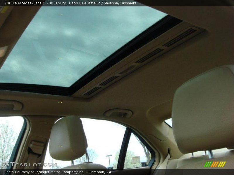 Capri Blue Metallic / Savanna/Cashmere 2008 Mercedes-Benz C 300 Luxury
