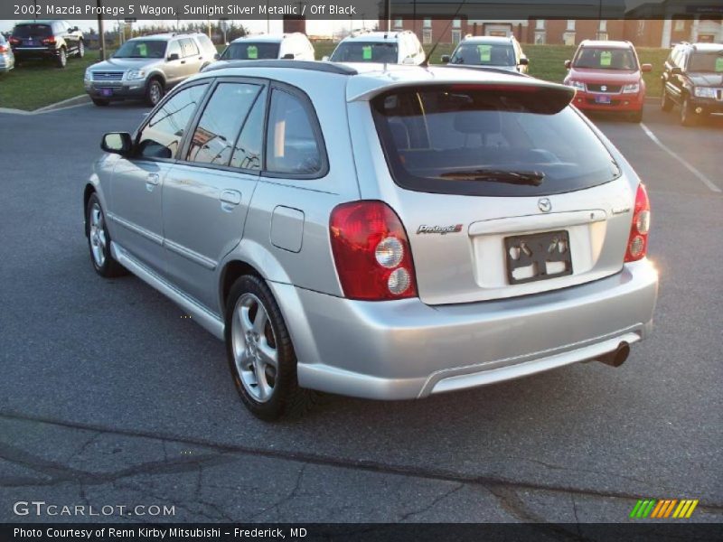 Sunlight Silver Metallic / Off Black 2002 Mazda Protege 5 Wagon