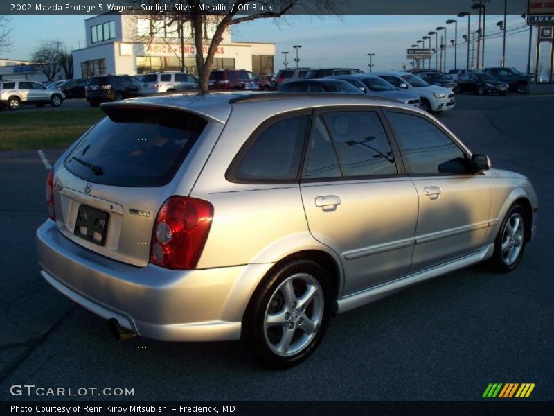 Sunlight Silver Metallic / Off Black 2002 Mazda Protege 5 Wagon