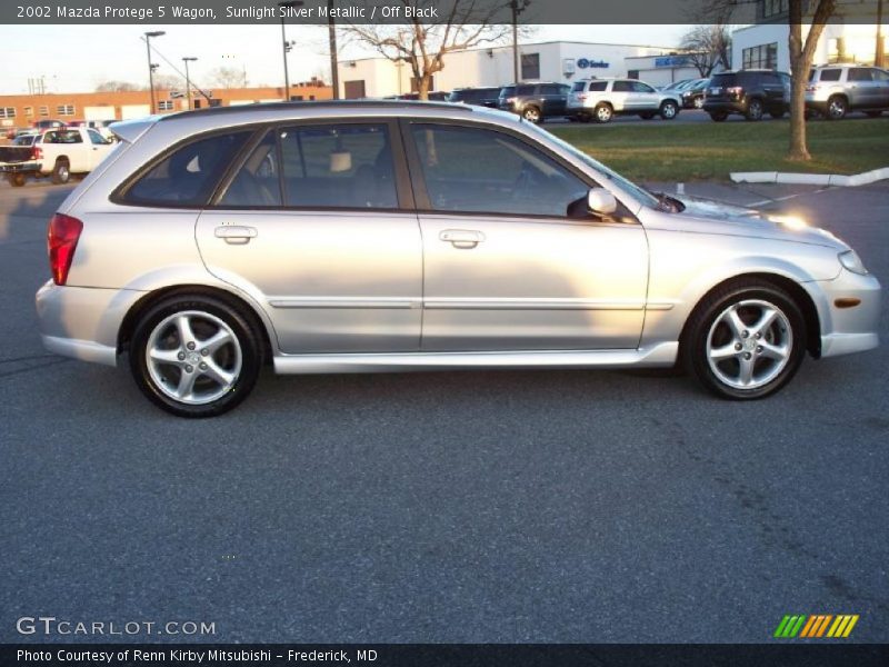 Sunlight Silver Metallic / Off Black 2002 Mazda Protege 5 Wagon