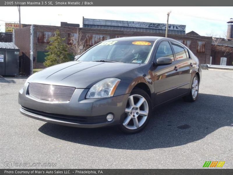 Smoke Metallic / Black 2005 Nissan Maxima 3.5 SE