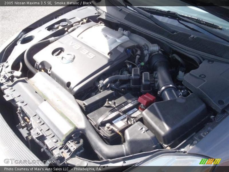 Smoke Metallic / Black 2005 Nissan Maxima 3.5 SE