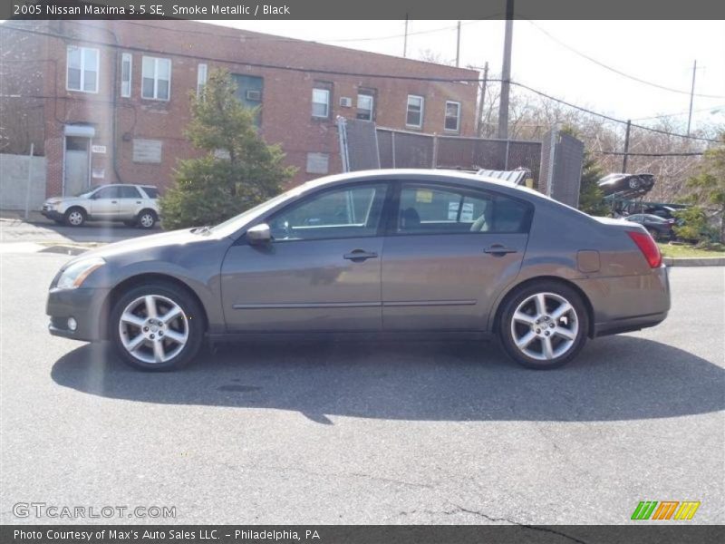 Smoke Metallic / Black 2005 Nissan Maxima 3.5 SE