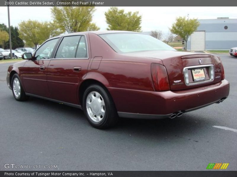 Crimson Red Pearl / Pewter 2000 Cadillac DeVille Sedan