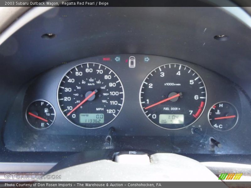 Regatta Red Pearl / Beige 2003 Subaru Outback Wagon