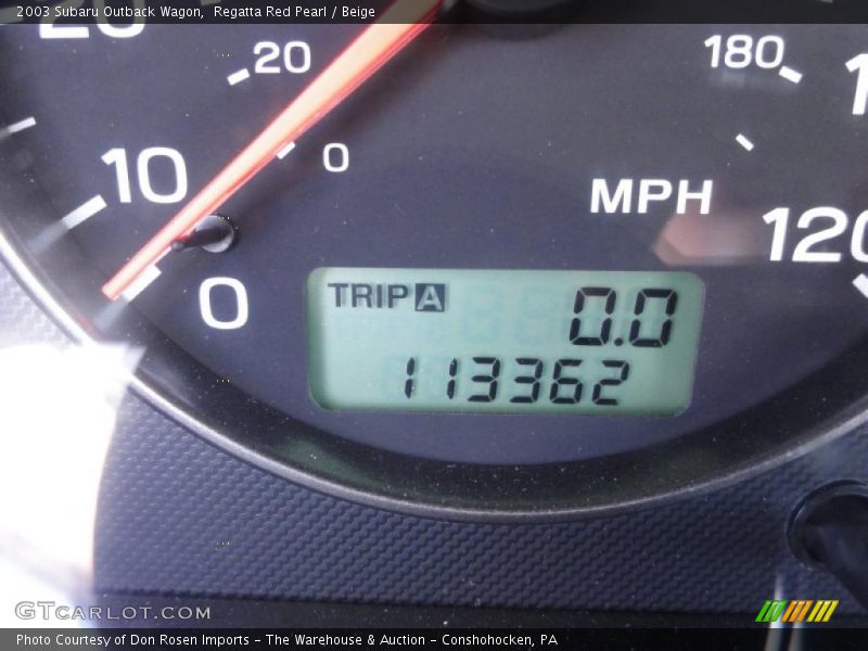 Regatta Red Pearl / Beige 2003 Subaru Outback Wagon