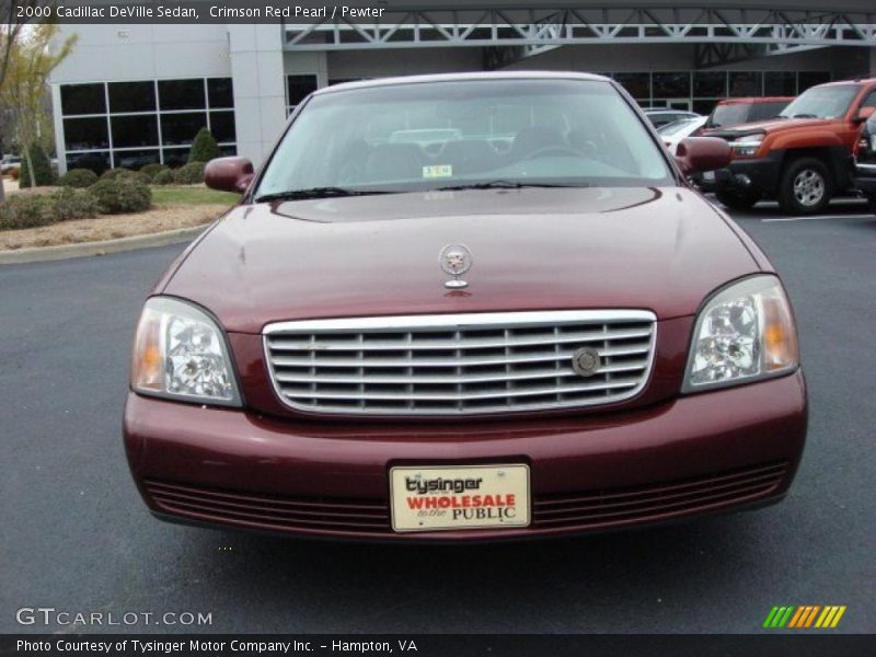 Crimson Red Pearl / Pewter 2000 Cadillac DeVille Sedan
