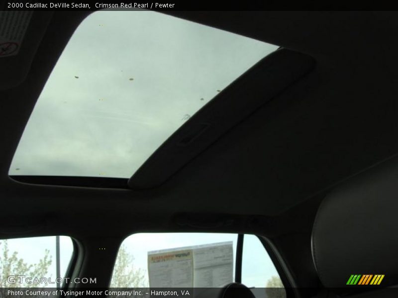 Crimson Red Pearl / Pewter 2000 Cadillac DeVille Sedan