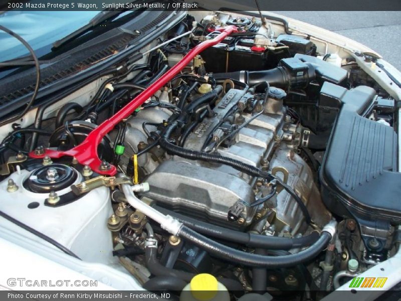 Sunlight Silver Metallic / Off Black 2002 Mazda Protege 5 Wagon