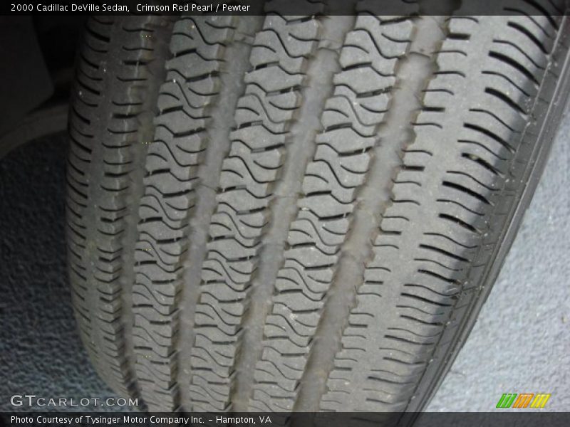 Crimson Red Pearl / Pewter 2000 Cadillac DeVille Sedan