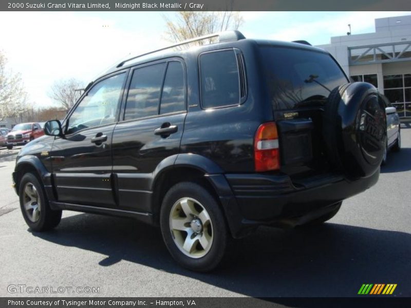 Midnight Black Metallic / Gray 2000 Suzuki Grand Vitara Limited