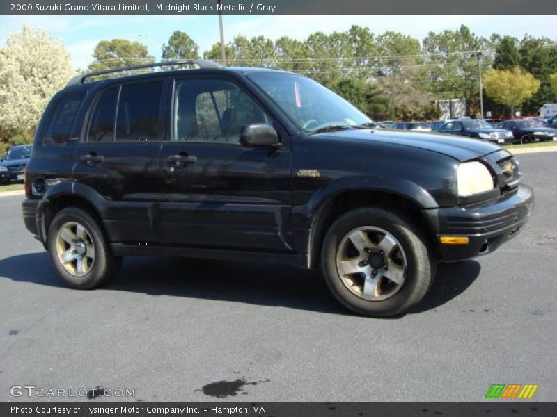 Midnight Black Metallic / Gray 2000 Suzuki Grand Vitara Limited