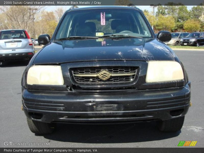 Midnight Black Metallic / Gray 2000 Suzuki Grand Vitara Limited