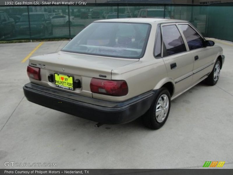 Silver Pearl Metallic / Gray 1992 Geo Prizm GSi