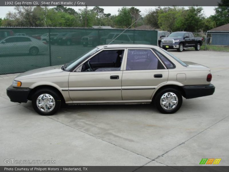 Silver Pearl Metallic / Gray 1992 Geo Prizm GSi