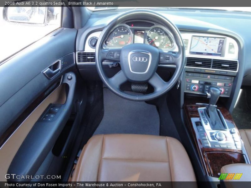 Brilliant Black / Amaretto 2008 Audi A6 3.2 quattro Sedan