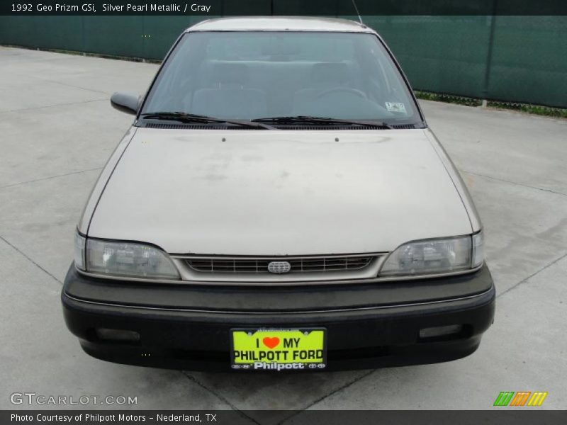 Silver Pearl Metallic / Gray 1992 Geo Prizm GSi